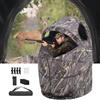 VEVOR Tenda da Caccia, Tenda da Caccia Singola con Borsa per il Trasporto, Mimetica Portatile, Riparo Nascosto Resistente Rinforzato con Porta e Finestra con Cerniera Silenziosa, per Tacchini e Cervi