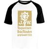 Newtee Buona Pasqua Maglietta da Baseball Bianca Unisex Manica Corta Nera