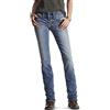 Ariat Women's R.E.A.L. Mid Rise Straightcut Jean, Rainstorm, 30 Long
