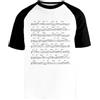 Newtee Coltrane Solo On Giant Steps Maglietta da Baseball Bianca Unisex Manica Corta Nera