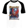 Newtee Modello di Pasqua Maglietta da Baseball Bianca Unisex Manica Corta Nera