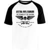 Newtee The Hammer of The Emperor Maglietta da Baseball Bianca Unisex Manica Corta Nera