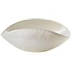 Coppetta Burano Bianco Perla Filo Platino 20x12 cm - ONLYLUX
