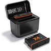 LICAEVEY 2 Batterie da 2050 MAh per Fotocamera 360 X4 Air, Batteria Sostitutiva di Tipo C con Custodia di Ricarica a Doppio Slot e Scatola di Immagazzinaggio