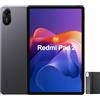 XIAOMI Redmi Pad 2 Tablet | Display 11 2.5K 90Hz, 4GB RAM+128GB ROM, Chipset MediaTek G100 Ultra, Batteria 9000 mAh, Audio Dolby Atmos, HyperOS, Grigio con custodia protettiva nera inclusa