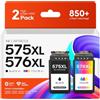 Skydo Cartucce 575XL e 576XL Sostituzione per Cartucce Canon 575 576 XL PG-575XL CL-576XL Cartucce d'inchiostro per Canon Pixma TR4755i TR4756i TS3752i TS3751i TS3750i TR4750i TR4751i TS3550i TS3551i