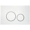 Mino Plus Placca di Comando WC,Placca di Comando a Doppio Pulsante,Dimensioni 245×162 mm,Adatto alla maggior parte dei WC,Completa di Set di Leve di Scarico e Telaio di Montaggio (B)