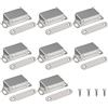 LOOGI - Chiusura magnetica per porta dell'armadio, in acciaio inox, 10 kg, per porte di armadi, cassetti, mobili (8 pezzi)