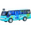 Sharplace Autobus Giocattolo Urbano con Effetti sonori e Luminosi per Bambini, Blu