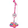SZLIFE Microfono con Supporto Giocattolo per Canto Bambini Macchina Musicale Divertente con Operazione Luminosa Effetti Musicali Integrati Adatto a Compleann, Rosso