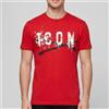 Icon T-shirt Icon con logo da uomo rif. IUT015, Rosso