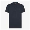 SUN68 Polo Sun68 con trattamento vintage in piquet di cotone da uomo rif. A36155, Navy