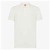 SUN68 Polo Sun68 con trattamento vintage in piquet di cotone da uomo rif. A36155, Bianco