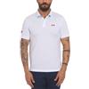 SUN68 Polo Sun68 in piquet di cotone stretch da uomo rif. A36150, Bianco