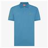 SUN68 Polo Sun68 in piquet di cotone stretch da uomo rif. A36150, Blu