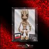 SHOWCASE LAB TECA IN PLEXIGLASS ACRILICO-SHOWCASE-TECA PER LEGO® 76217-IO SONO GROOT-MARVEL