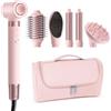 MESCOMB 6-in-1 Air Styler & Spazzola Asciugacapelli con Diffusore, Asciugatura Rapida Multifunzione, Senza Danni da Calore, Ricci, Liscio, Volume, Scatola Portaoggetti, Ideale per Regalo