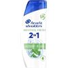 Head & Shoulders Menthol Fresh Shampoo e Balsamo Antiforfora 2 in 1 250ml. Fino al 100% Protezione dalla Forfora. Clinicamente Testato. Per Tutti i Tipi di Capelli. Per Uso Quotidiano. Profumo Mentolo