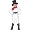 SMIFFYS Costume Pupazzo di neve, Bianco, con top, pantaloni, cappello, sciarpa, cintura e naso a carota Halloween