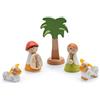 Trudi Presepe - I pastori musicisti (5 pz.) | Sevi | Decorazioni natività. Presepe in legno artigianale Sevi. | 9,5x11,5x9cm | Decorazioni natalizie in legno | modello 83104