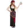 SMIFFYS Costume da veggente, Multicolore, con abito e bandana Halloween