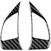 CMJAHU Adatto for Fiat 500 Abarth 595 2012 2013 2014 2015 2016 2017 2018 2019 2020 2021 2022 2023 Adesivo in vera fibra di carbonio for volante auto(Button Black)
