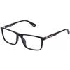 POLICE PLASTIC OPT FRAME POLICE - MAT: Injected_C: TOTAL SHINY BLACK D: 145x17 / Male Cura della persona e salute