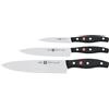 ZWILLING Set di coltelli, 3 Pezzi, Spelucchino, Coltello per carne, Coltello da chef, Acciaio inox speciale/Impugnature in plastica, Twin Pollux