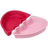 Wilton Set 2 Stampi Cuore a Metà, Silicone, Rosso/Rosa