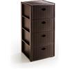 Stefanplast Cassettiera Elegance 4 cassetti, moka