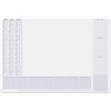 SIGEL HO355 Sottomano da scrivania di carta, con calendario 3 anni (2025/26/26), Lilac, A2 (59,5 x 41 cm), 30 fg