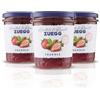 Zuegg, Confettura Extra di Fragole I Frutteti di Oswald Zuegg- Contiene 50% di Frutta ogni 100 Grammi, Naturalmente Senza Glutine, Prodotto Vegano (3 x 320 grammi)