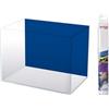 Amtra - Sfondo per acquario, Decorativo Poster double face, Blu e Nero, Impermeabile, Fissaggio semplice, 60x150 CM
