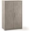 Sarmog Mobile Armadio 2 ante H110 L71 P41 Cm finitura Cemento Dd270k