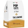 Generico 64 Capsule POP CAFFE E-TUO Bevanda Tè Al Limone solubile Compatibili con Aroma Vero, Fior Fiore, Lui l' Espresso e Martello Thè Al Limone *