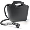 G.F. SRL, Aquapop Grey Limited Edition con 25M di Tubo Auto-Estensibile in Tessuto, Borsa in plastica morbida, Grigio scuro