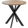 HOMCOM Tavolo da pranzo rotondo, per 2-4 persone 75 x 75 cm Marrone | Aosom Italy