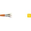 DRAKA Cavo di installazione duplex Draka UC900 HS23, Cat 7, S/FTP, PiMF, arancione, fusto da 100 m