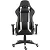 Syfax Sedia da Gaming Girevole Bianca in PVC
