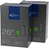 Schwalbe Tubi Schwalbe, Unisex - Adulto, Tubo interno, 10425340, Nero, 26 x 1.50
