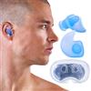 TYR Unisex Adult Silicone Molded Ear Plug Swim Equipments & Accessories (Blue) Sporting Goods, trasparente, taglia unica, trasparente