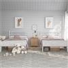 Yaheetech Set di 2 Struttura Letto Singolo in Ferro 90 x 190 cm, Bianco