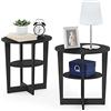 Furinno Tavolino, Legno, Noce, Two End Tables, 2 unità