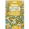 Blumen, Semi di Fiori, Flower Mix, 17 Tipologie differenti, Semi di Fiori in miscuglio e crusca di Grano Saraceno (Amici delle Api - Fiori Estivi)