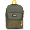 Eastpak Pinnacle Zaino 38L (42 x 32 x 25,5 cm), zaino grande scuola e viaggio, zaino multi-scomparto resistente con organizer e spallacci imbottiti - KONTRAST KHAKI YELLOW