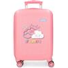 Enso Dreamer - Valigetta per bambini in ABS, doppia ruota girevole multidirezionale, chiusura laterale a combinazione per viaggi sicuri, molteplici possibilità di utilizzo, Colore: rosa., Rosa,