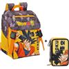 Zaino Scuola Estensibile Dragon Ball + Astuccio 3 zip