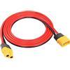 YUNIQUE GREEN-CLEAN-POWER - Cavo di Prolunga XT60 Maschio-Femmina 1,2m 16AWG in Silicone Giallo - per Batterie Lipo RC, Droni FPV, Auto ed Elicotteri - Alta qualità, Sicurezza e Flessibilità
