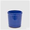 EDG Enzo De Gasperi Vaso Glaze Cilindro Blu Ceramica 18 cm