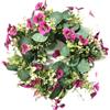 Amagogo Ghirlanda Artificiale per Porta D'Ingresso Parete Finestra, Ghirlanda Primaverile con Elementi Floreali Rustici, Decorazione da appendere per Celebrazioni Feste, Ghirlanda di Orchidee Rosa